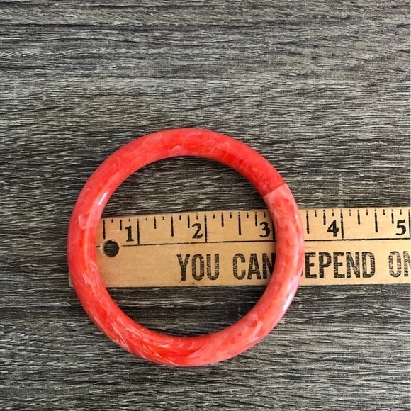 Vtg Marbled Plastic Bangle - Picture 7 of 8